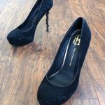 House of Harlow 1960 • Stormy Snake Court Heels pumps black suede platform Photo 4