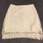 Urban Outfitters Kimchi Blue UO ivory lined lace skirt size medium Photo 2