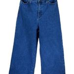 Iris Denim Edge of Seventeen High Rise Dark Blue Wide Flare Jeans Size 25 Photo 0