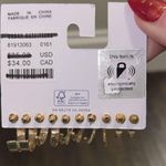 Urban Outfitters NEW  Gold Textured Hoop Earring Set - 5 Pairs Photo 2