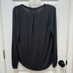 Barefoot Dreams  Top XS Womens Luxe Milk Jersey Namaste Lounge Pajama Grey Photo 1