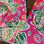 Lilly Pulitzer  vintage white label tie halter top butterfly printed size 4 Photo 4