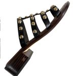 Sam Edelman Like New Leather
Studded Juniper Sandals Black Gold Size 10 Photo 4