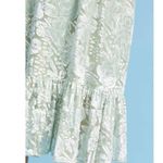 Anthropologie Hemant & Nandita Mint Green Velvet Dress Size SMALL Photo 3