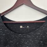 Xersion  Top Cold Shoulder Long Sleeve Dark Gray Athleisure Neutral Marled Casual Photo 1