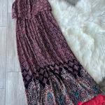 Xhilaration Pink and Black Patterned Maxi Dress Photo 0