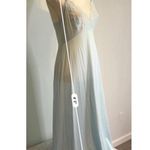 Vintage Old Hollywood Icy Baby Blue Lace Gown S Photo 4