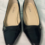 Bijou Shoes Leather Heel Black Shoes Slip Photo 0