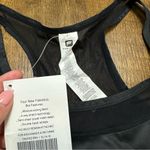 Fabletics NWT Tropez Sports Bra Sz XL Black Metallic Sheen Strappy Open Back Photo 7