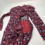 Veronica Beard  Louella Berry Floral Print Silk-Satin Mini Dress 4 NEW *TINY FLAW Photo 12