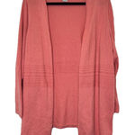 Catherines  Women’s Plus Size Pink Cardigan Size 1X With Pockets Cozy Cottage. Photo 0