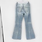 7 For All Mankind Dojo High Rise Flare Jeans button fly size 25 festival casual Photo 1