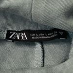 ZARA Turtleneck Short Sleeve Sweatshirt Mini Dress Blue Gray Size Large Photo 2