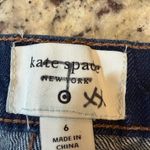 Kate Spade  Cuffed Wide Leg Blue Denim Jeans Photo 2