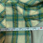 Akaiv  Plaid Button Down Shirt - Green‎ and Blue Size Small EUC Photo 4