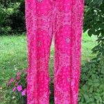 Akira Pink bandanna, style silky pants, L. Photo 0