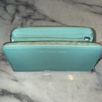 Tiffany & Co. Wallet Sterling Silver Logo Lock & Wrap Around Zipper 8x4 Leather Photo 10