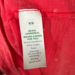 Aerie Oversized Acid Wash Medium Tee Shirt Cotton Red Casual Photo 4