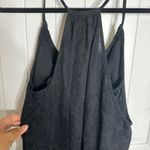 Anthropologie  black linen maxi dress size XS ruffle oversize vacation minimalist Photo 8