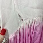 Free People Pink White Sun Up Tie Dye Tunic Top Photo 6
