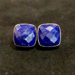 Sterling Silver JAY KING DTR Desert Trading Lapis Lazuli Faceted Earrings NIB Photo 0