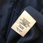 J.Crew  Mini Pencil Skirt Jacquard Pleated Geometric Lined Navy Blue Silver 0 Photo 3