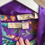 Victoria's Secret Victoria’s Secret gold label vintage purple floral satin robe set large one size Photo 5