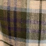 Reversible Oversized Green Navy Blue Plaid Tartan Hooded Bomber Jacket Size M Size M Photo 2