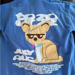 Jordana Autographed Blue Hoodie Long Sleeve Lightweight Sweatshirt Size Medium Photo 3