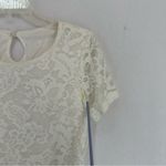 Biggerlove Lace Short Sleeve Mini Dress Womens Small White Photo 2