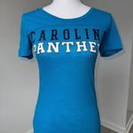 PINK - Victoria's Secret Victoria’s Secret PINK Carolina Panthers NFL Tee XS Blue “My Team” Shirt Photo 0