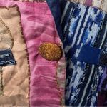 VTG Surya Patchwork Beaded Jacket Wmns Crop Retro Purple Sz L Grunge Boho Hippie Size L Photo 9