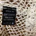 POL crochet Button down shacket. Antique white. Size Medium Photo 14