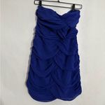 Forever 21 Blue Strapless Ruched Bodycon Mini Dress - Size Small Photo 5