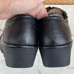 Fly London  Palt Black Antique Silver Leather Lace Up Wedge Shoes 37 /6.5 Photo 3