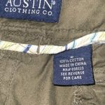 Austin Clothing Co Army Green Olive Modest Cotton Chino Shorts Pockets Size 8 Photo 5