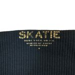 Skatie Black Ribbed Midi Skirt Stretch Bodycon Minimalist Casual Womens Medium Photo 1