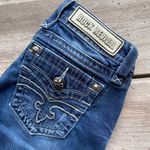 Rock Revival Womens Jeans 27 Alivia Dark Wash Sanded Embellished Back Boot Cut Photo 3