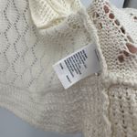 st. john's bay Cream Crochet Cardigan Open Sweater Size 2X Plus Coquette Photo 5