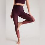 Athleta NWT Elation 7/8 Tight Leggings Red Ombre Size Small Photo 4