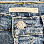 Levi's Levi’s Ribcage Straight Ankle Jeans in Summer Slide Medium Wash Crop Size 27 | 4 Photo 9