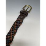 Capezio Argentina‎ Rainbow Braided Leather Belt Multi Photo 2