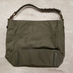 ALLSAINTS ππ Nilo Studs Nylon North/South Tote Bag ~ Khaki Green Studded NWOT Photo 1