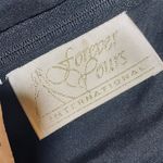 Vintage 90s Y2k Satin Gown Strapless Ribbon Lace Up Side Ruched Black Red 0 Photo 8