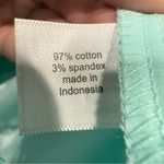 Lane Bryant  Aqua Pleated Fitted Button-Up Blouse Folded Cuffs Size 20 NWT Photo 9