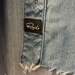 Rails  Dana Blue Denim Chambray Shirt Distressed Hem Size XS Photo 3