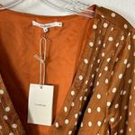 Revolve Tularosa Charmaine Wrap Top in Camel Polka Dots Medium NWT Photo 14
