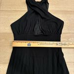 Mara Hoffman  Viscose Black Criss Cross Keyhole Halter Midi Sheath Dress Size M Photo 4