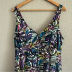 Skirted‎ Swimsuit Printed One Piece Size 16 Black Photo 1