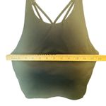 Oysho  Black High Neck Strappy Sports Bra Medium Yoga Pilates Minimalist Top Photo 3